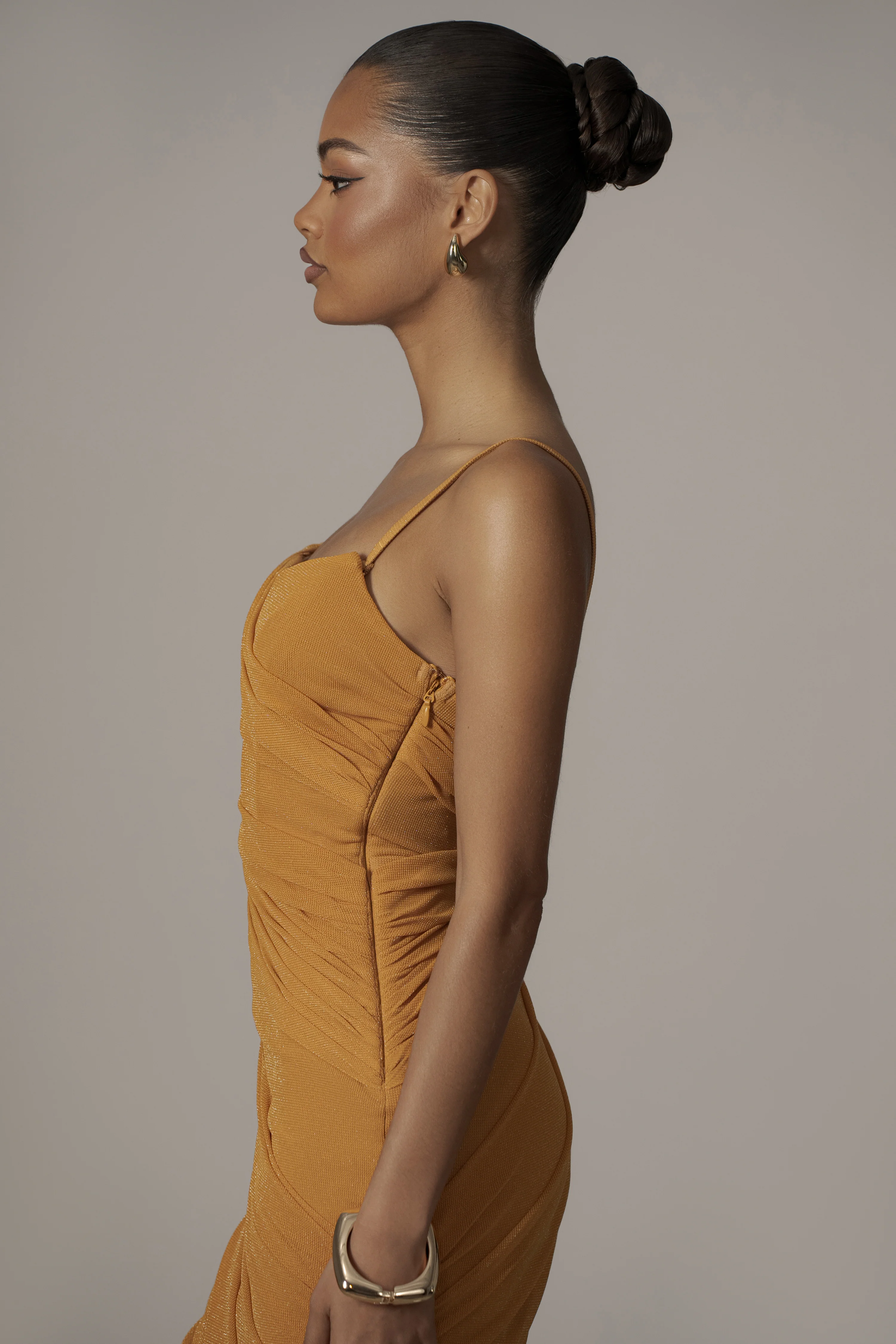 Yellow Catalina Lurex Knit Maxi Dress - Image 12