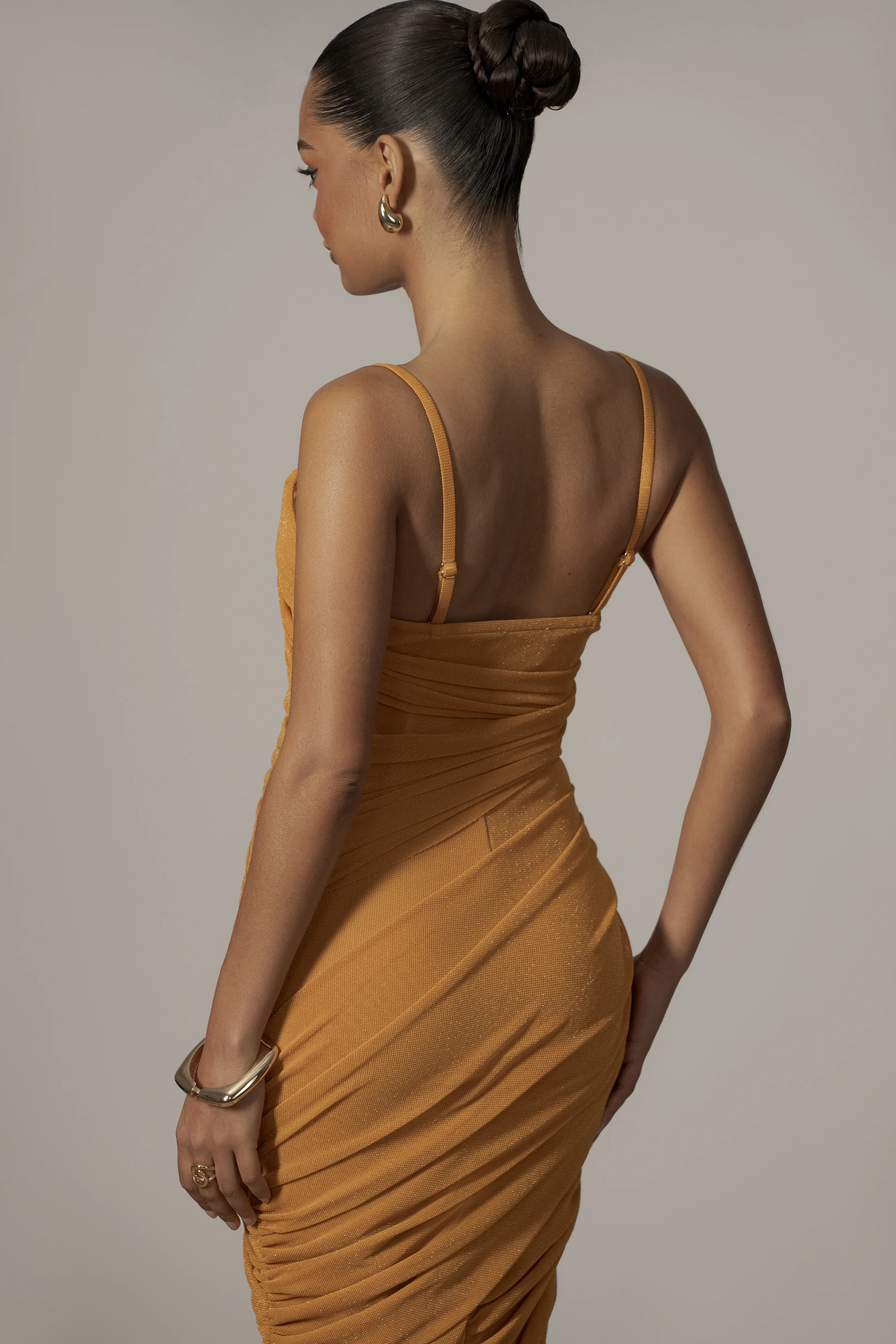 Yellow Catalina Lurex Knit Maxi Dress - Image 14