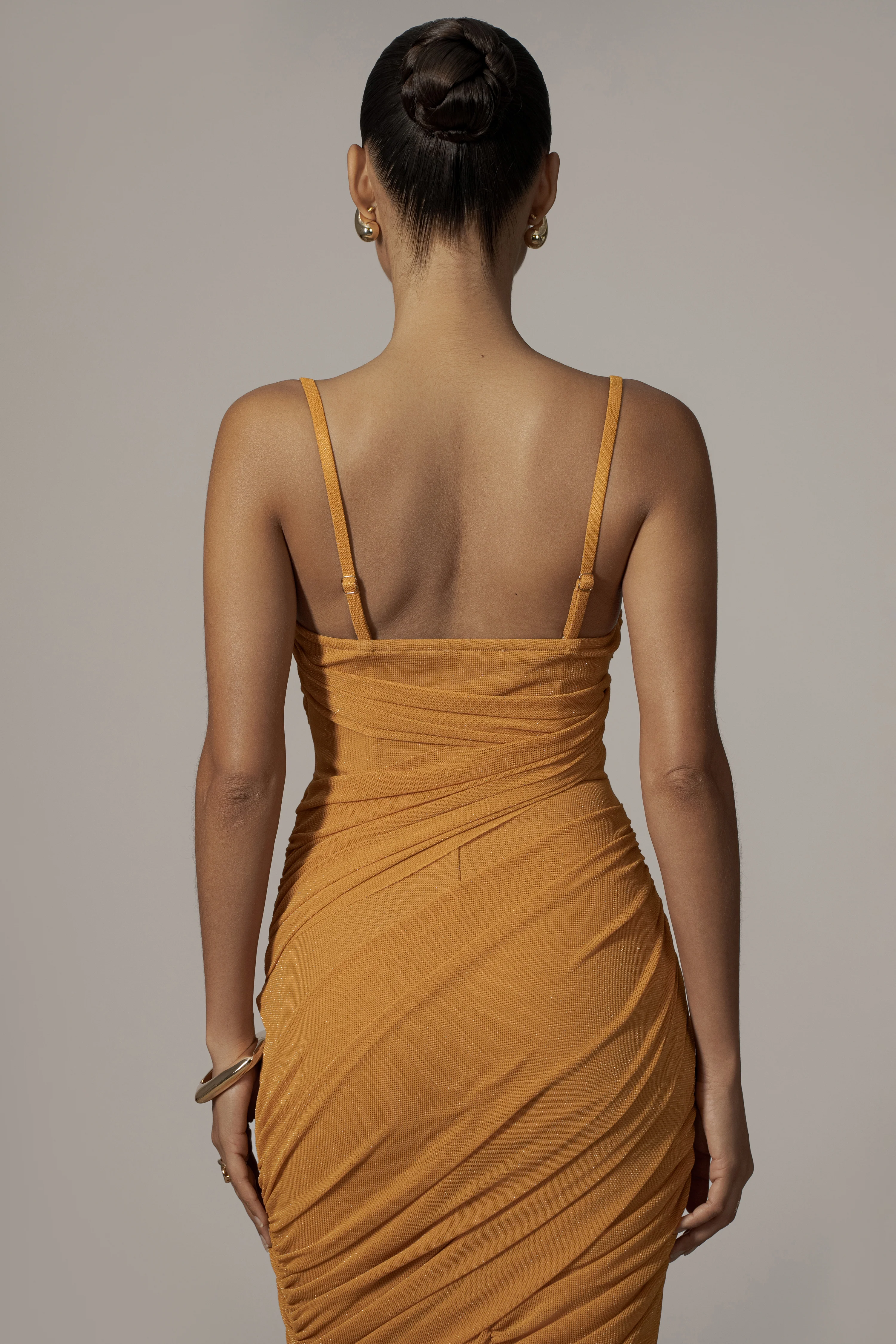 Yellow Catalina Lurex Knit Maxi Dress - Image 16
