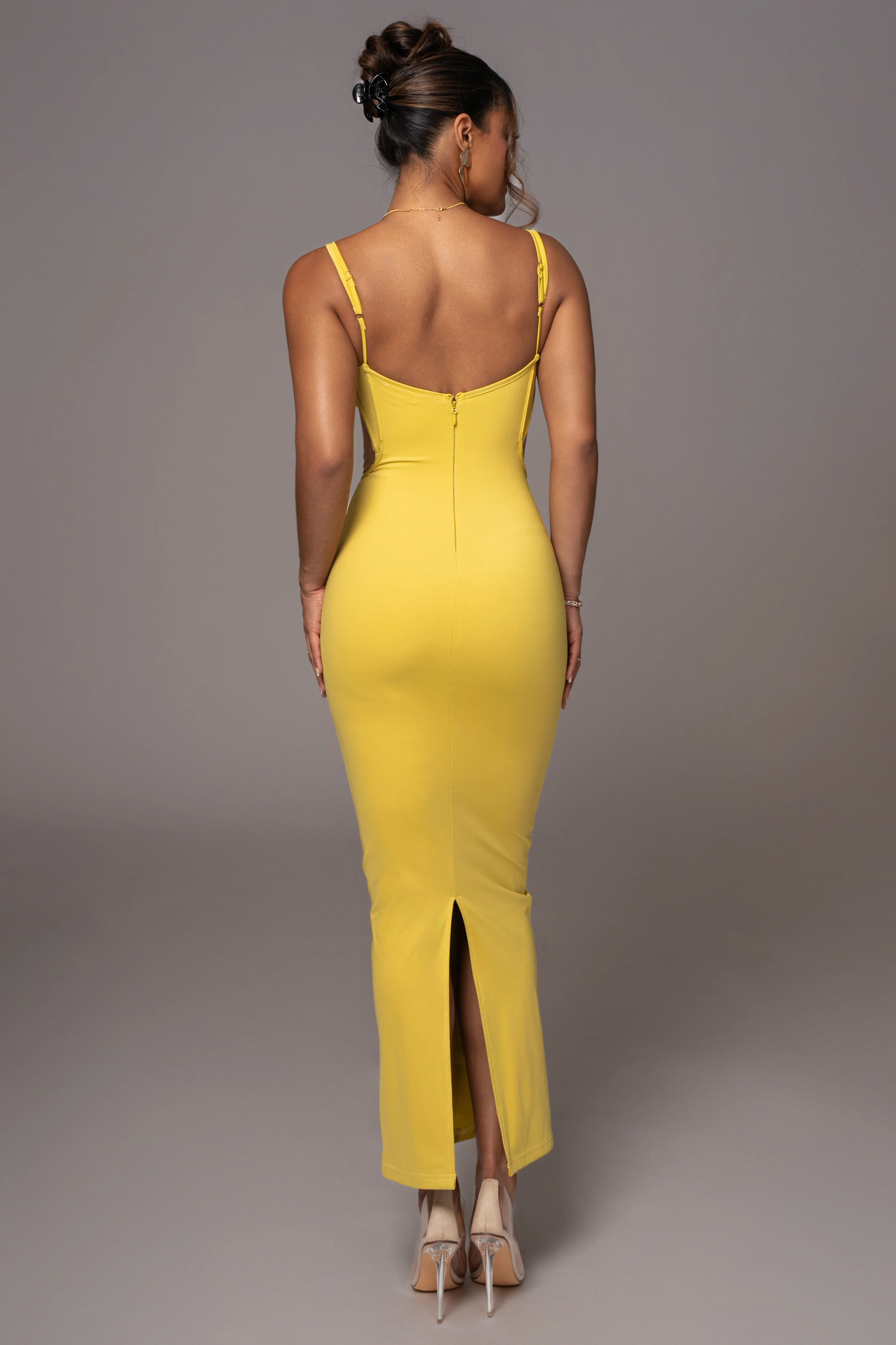 Yellow Enchantment Bustier Maxi Dress - Image 10