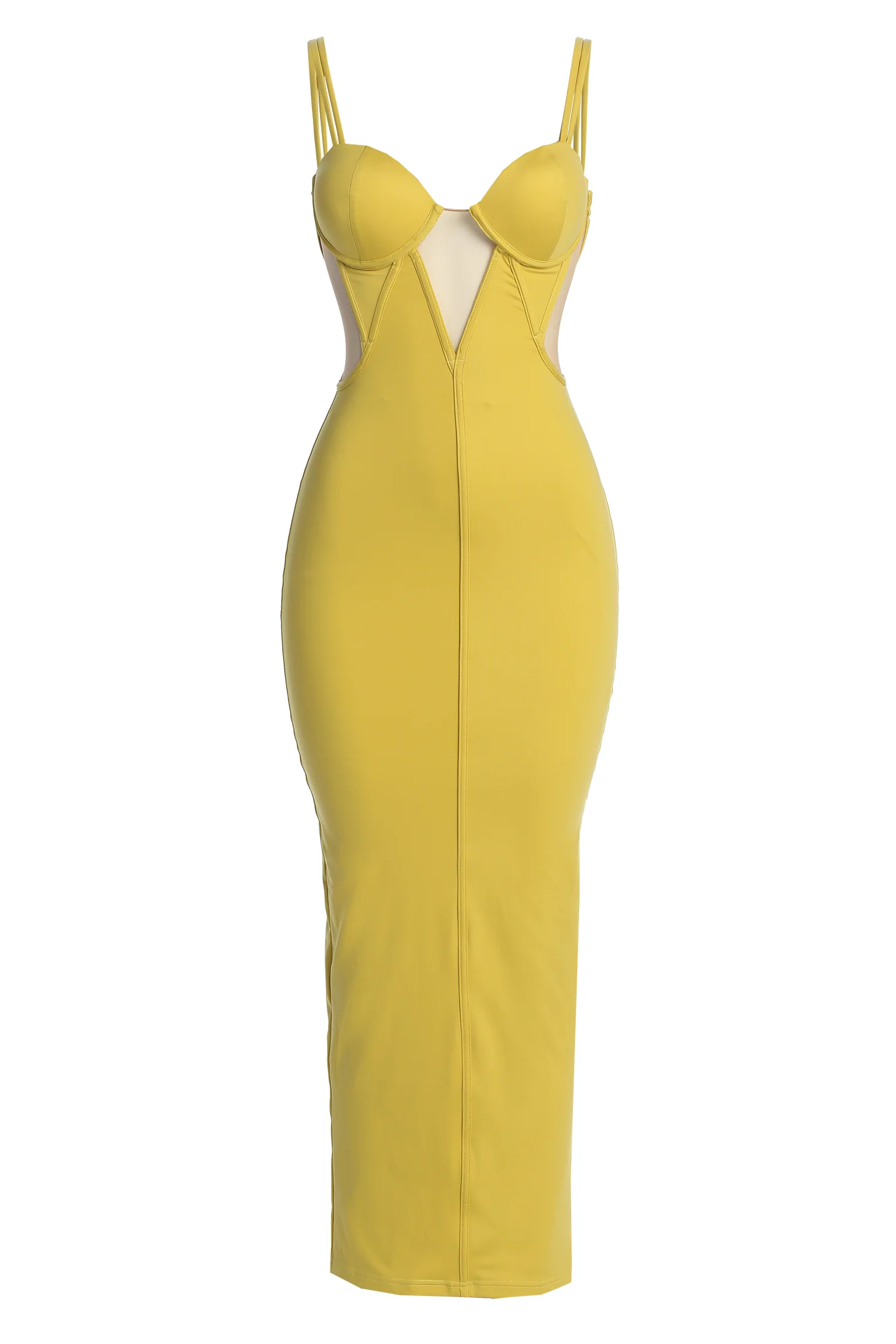 Yellow Enchantment Bustier Maxi Dress - Image 2