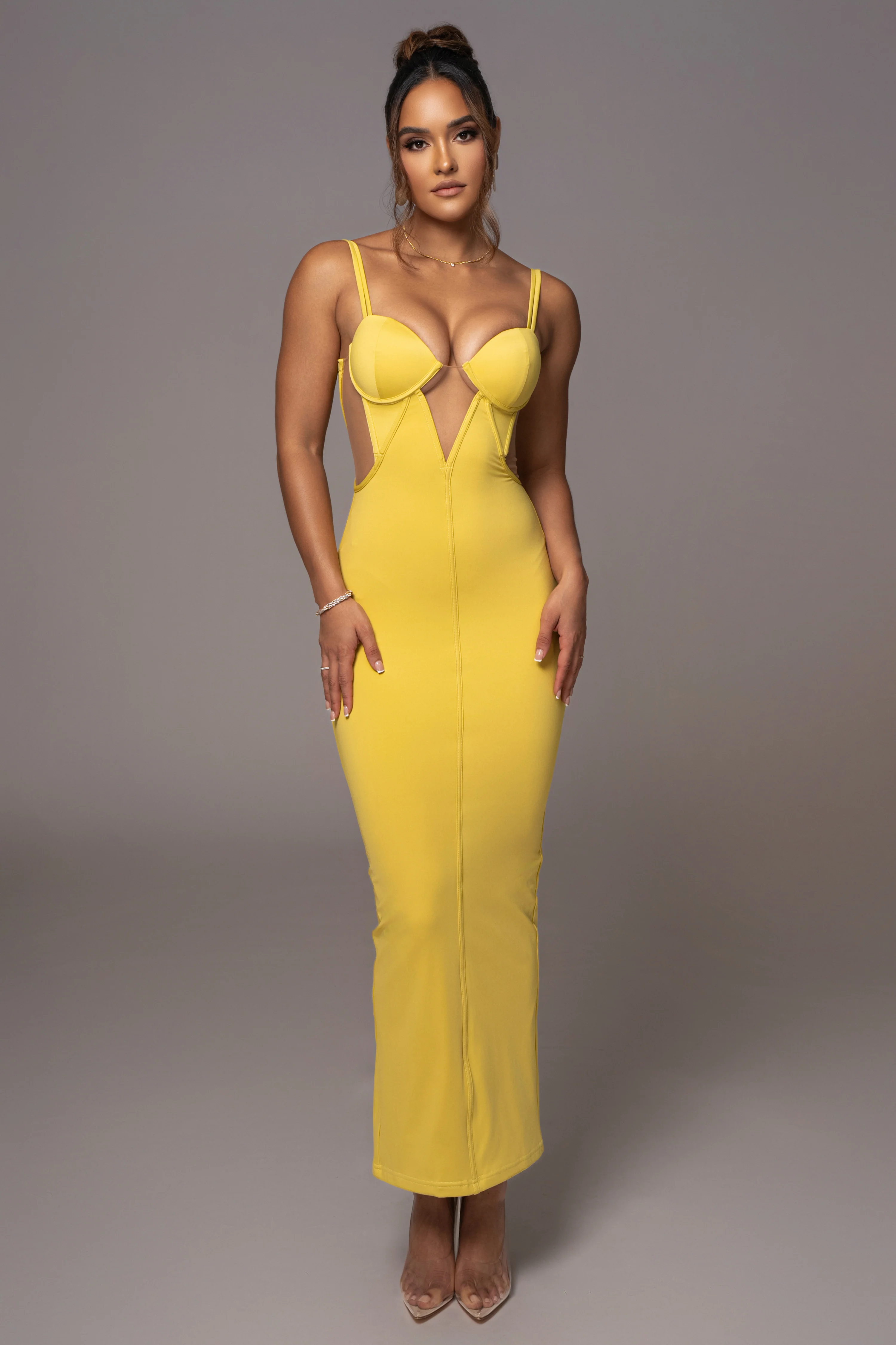 Yellow Enchantment Bustier Maxi Dress - Image 5