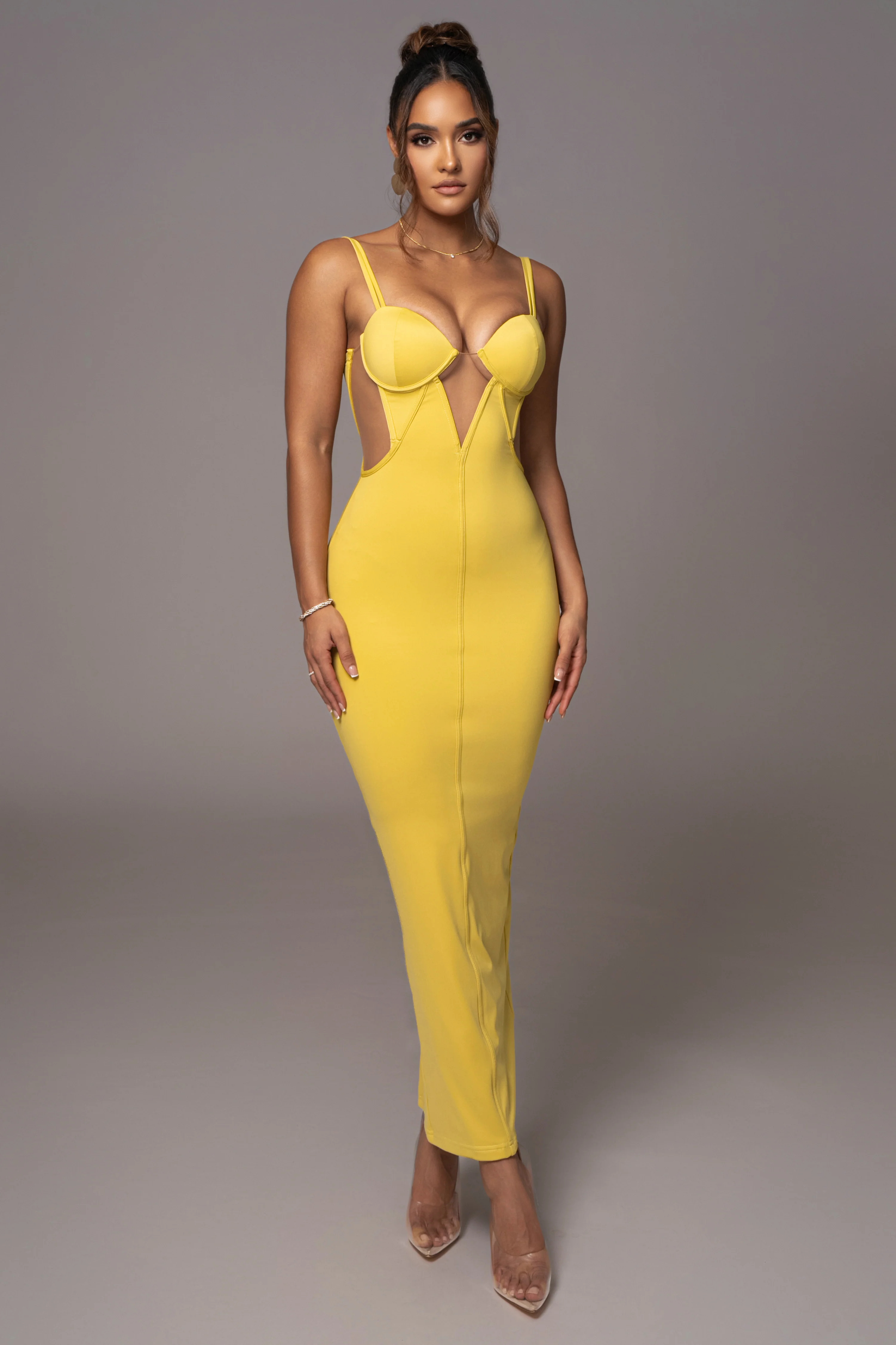 Yellow Enchantment Bustier Maxi Dress - Image 7