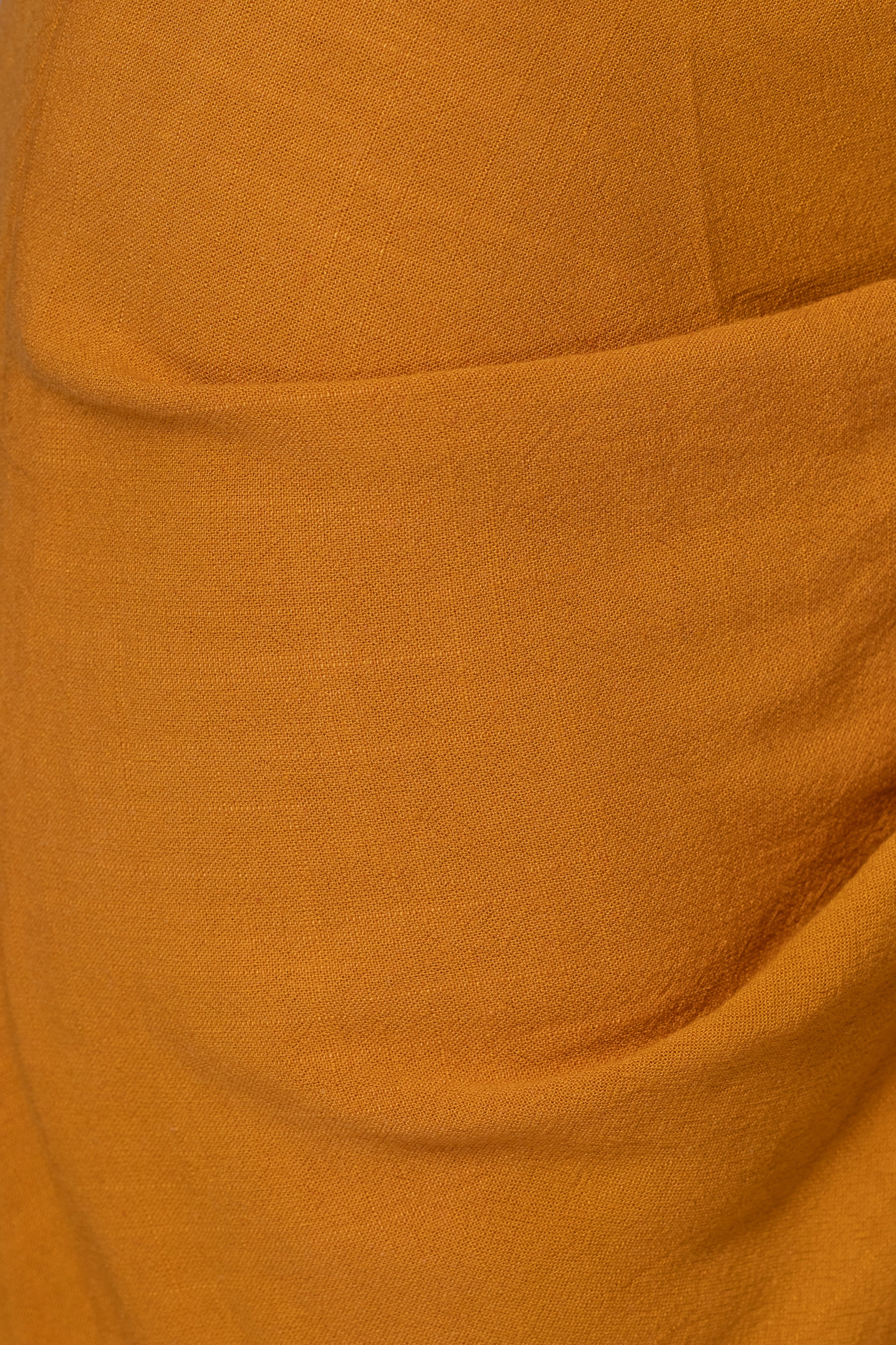 Yellow Noelia Linen Slit Skirt - Image 10