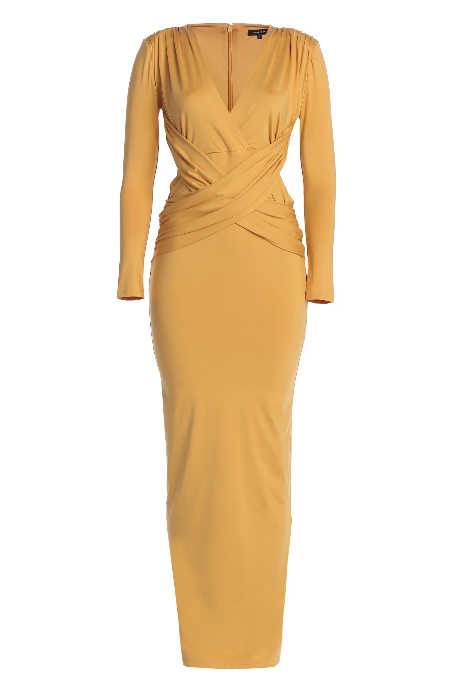 Yellow Rowan Plunge Maxi Dress - Image 2