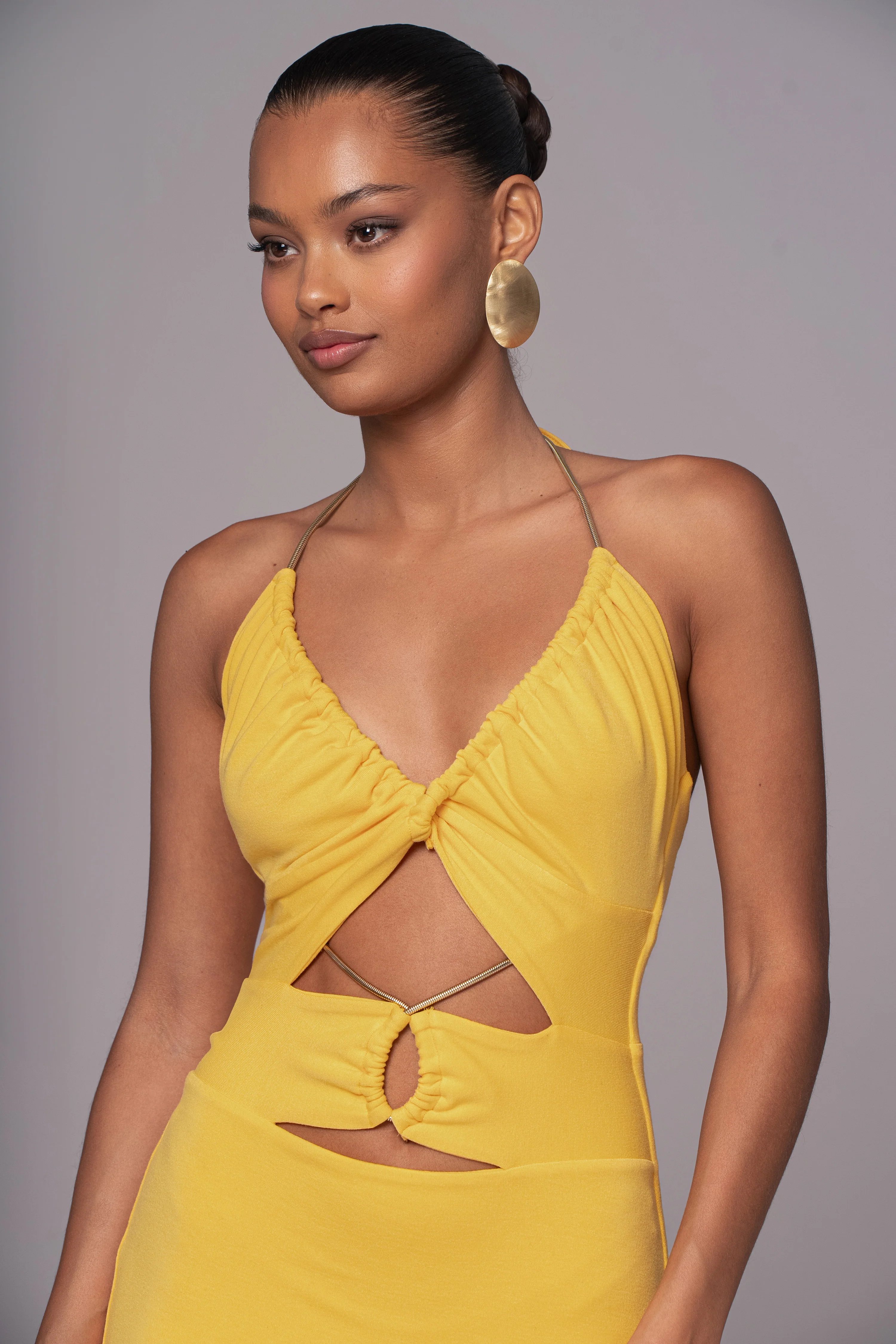 Yellow Secret Bloom Maxi Dress - Image 2