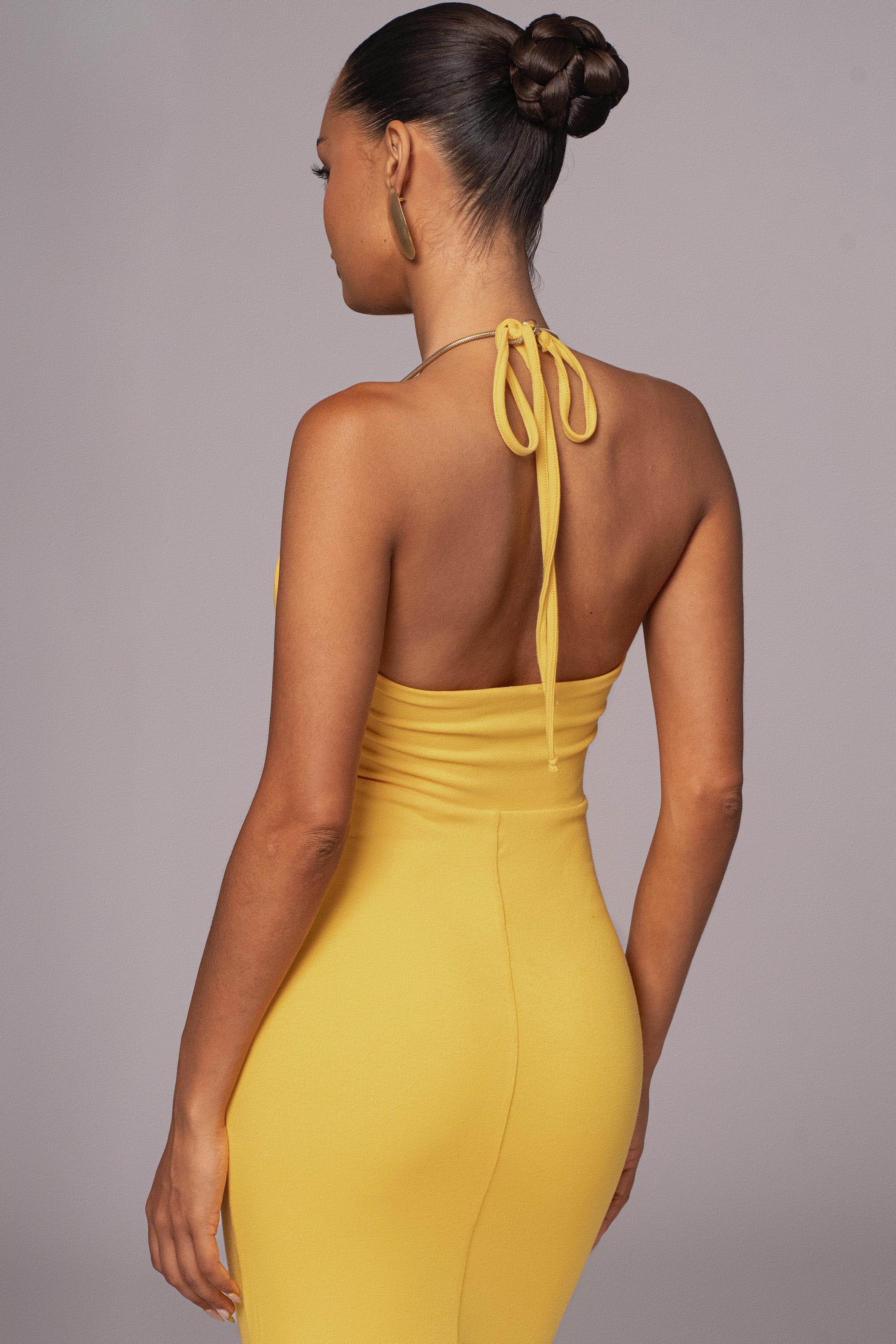 Yellow Secret Bloom Maxi Dress - Image 6