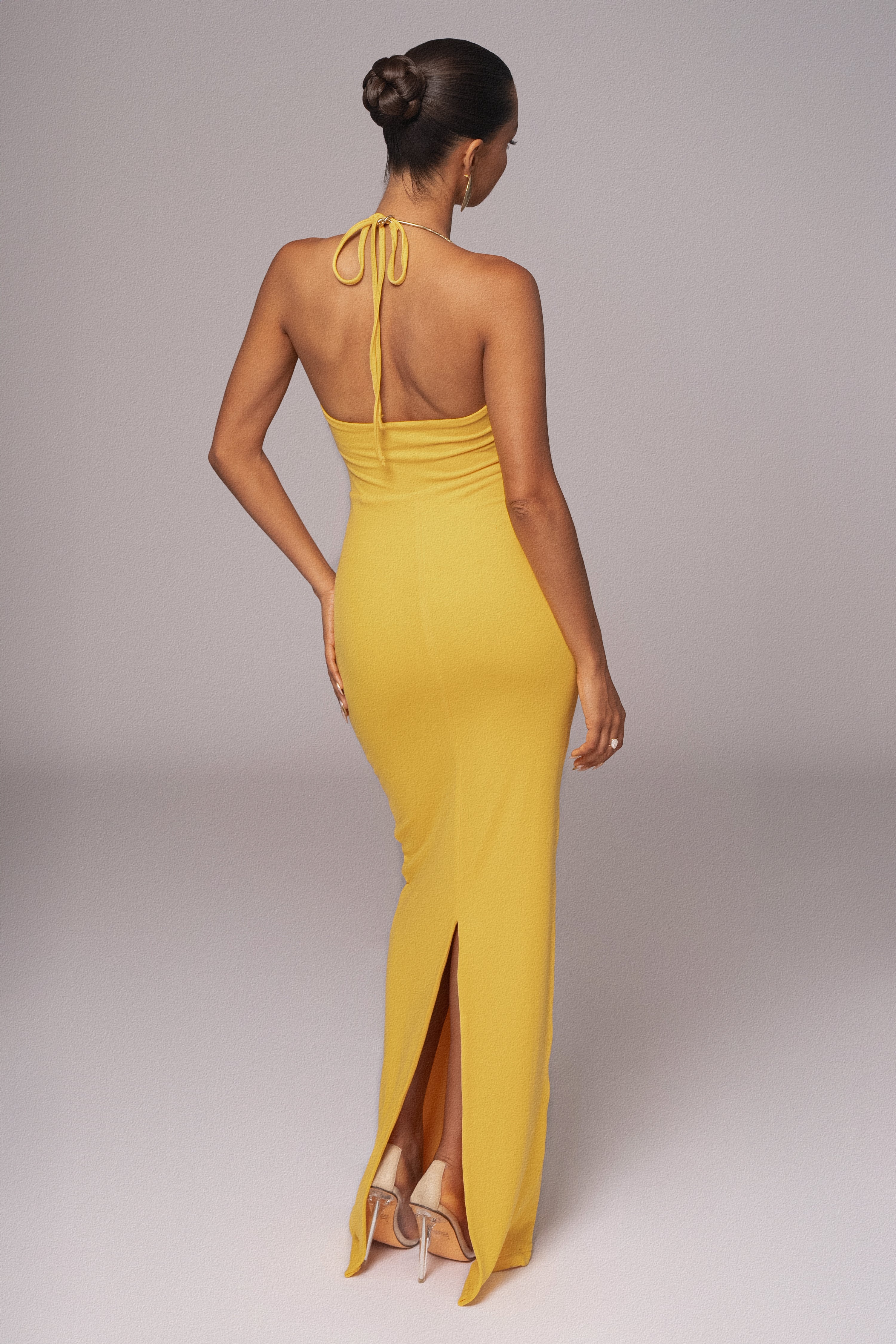 Yellow Secret Bloom Maxi Dress - Image 7