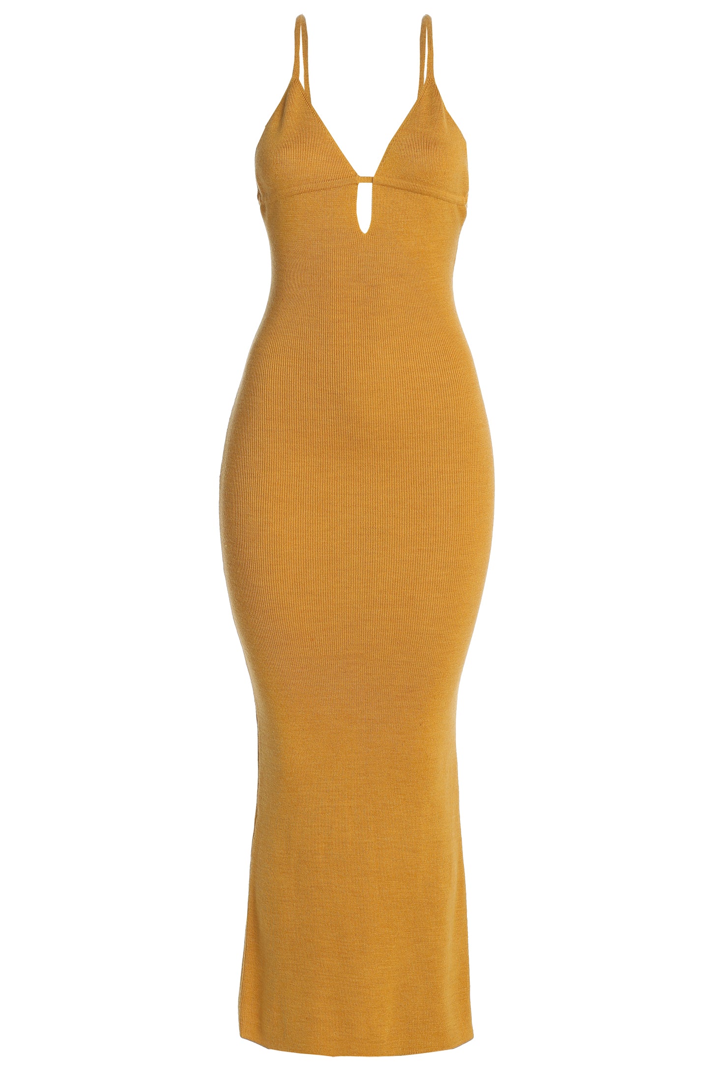 Yellow Sun Rays Knit Maxi Dress - Image 7