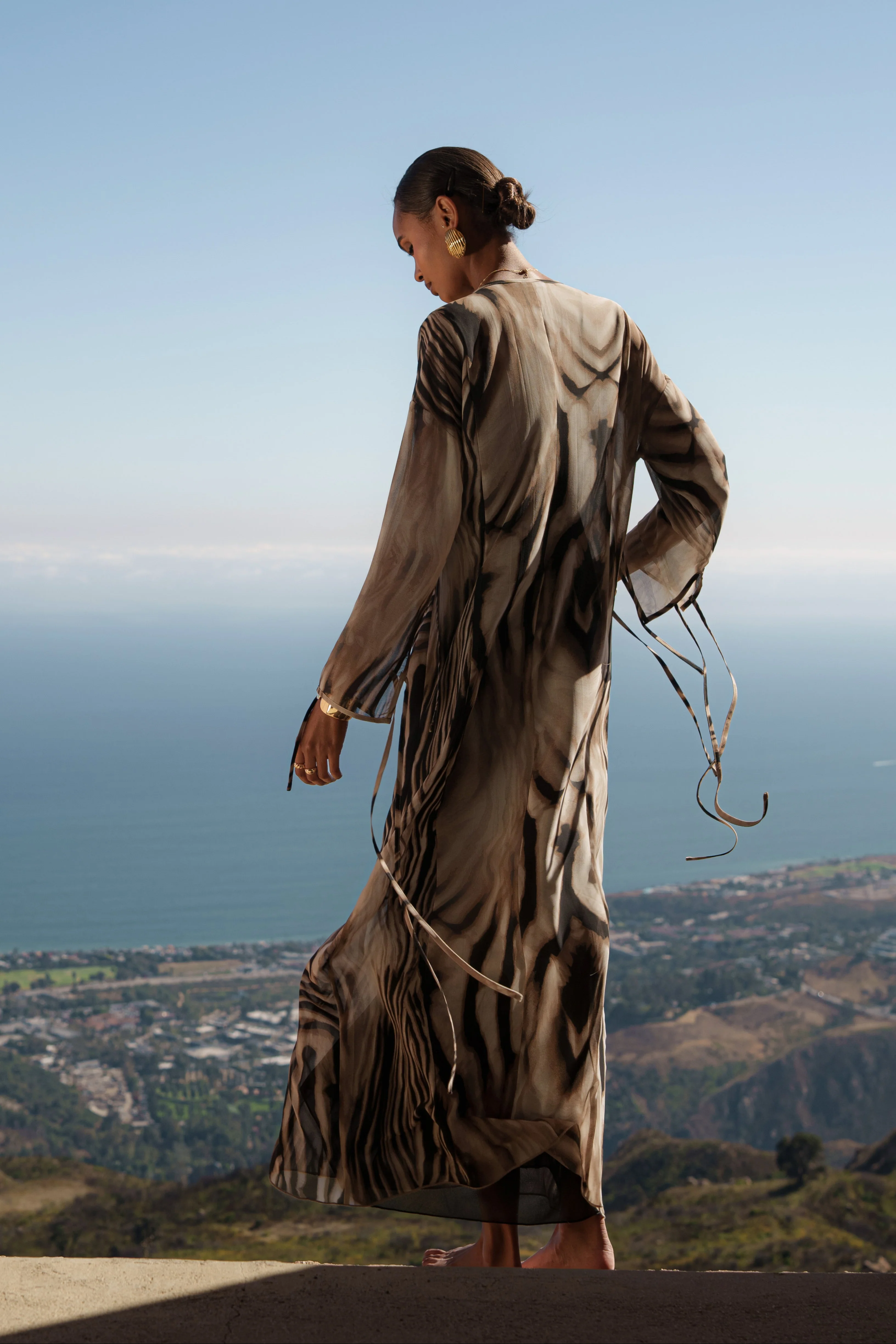 Brown Zebra Print New Vista Maxi Dress - Image 11