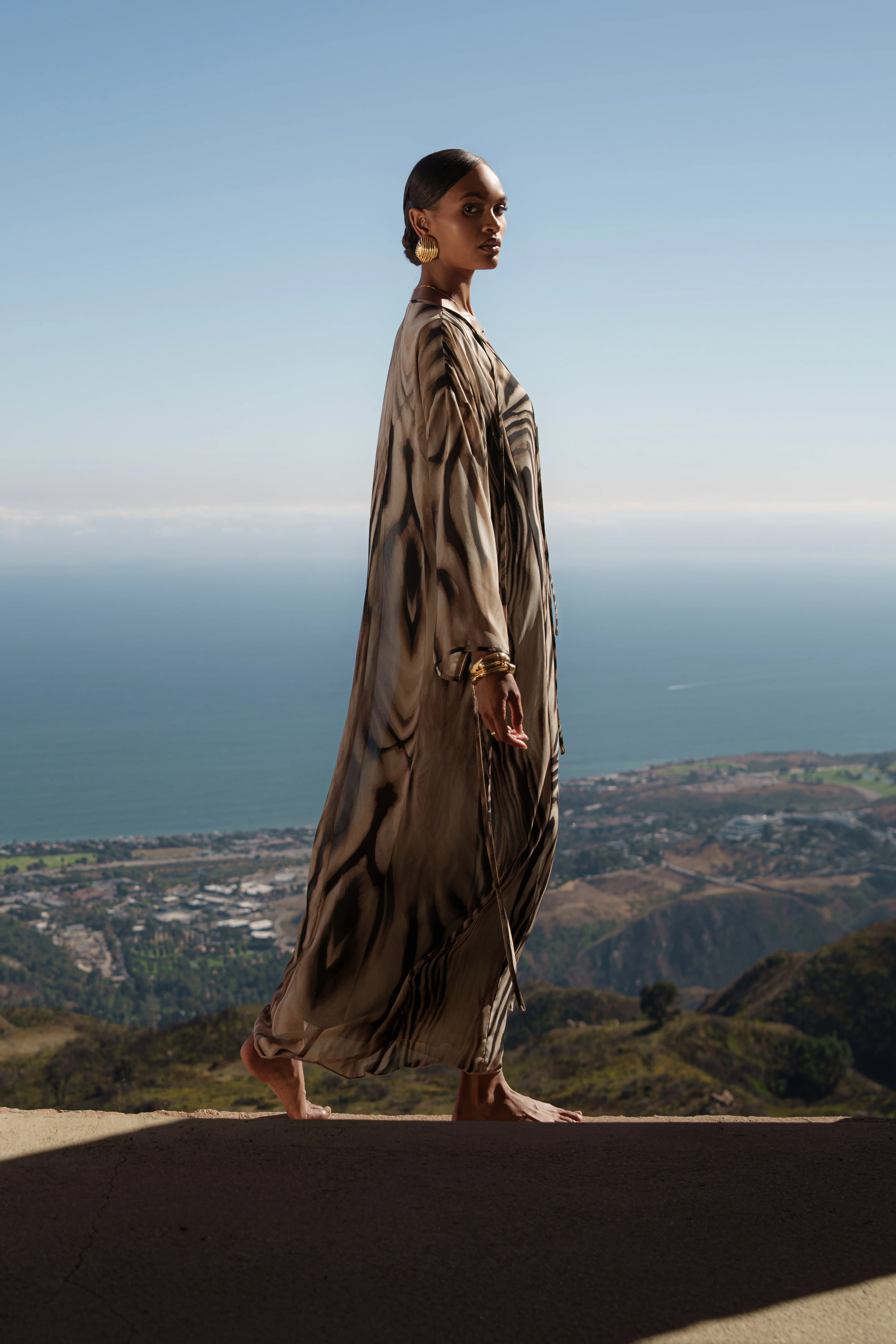 Brown Zebra Print New Vista Maxi Dress - Image 9